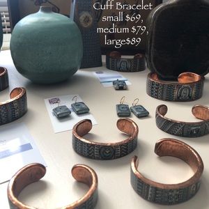 Datura Art Handmade Global Artisans Copper Cuffs